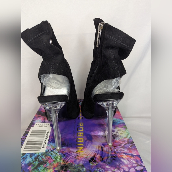 Cape Robbin Cally Round Toe Clear Block High Heels Size 8 - Picture 8 of 9